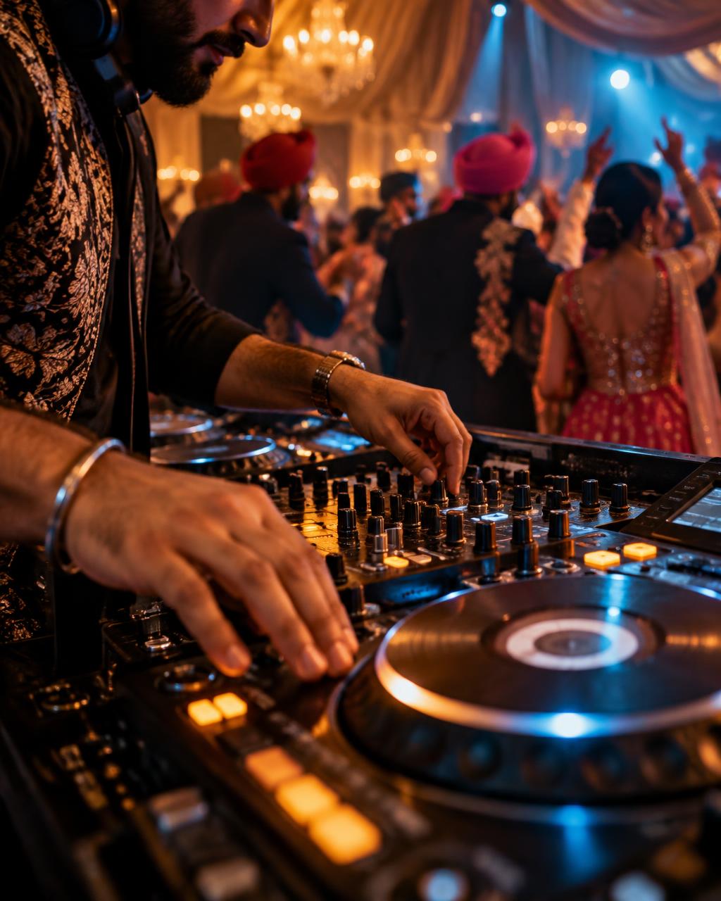 Professional DJ decks